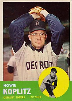 1963 Topps Baseball Cards      406     Howie Koplitz